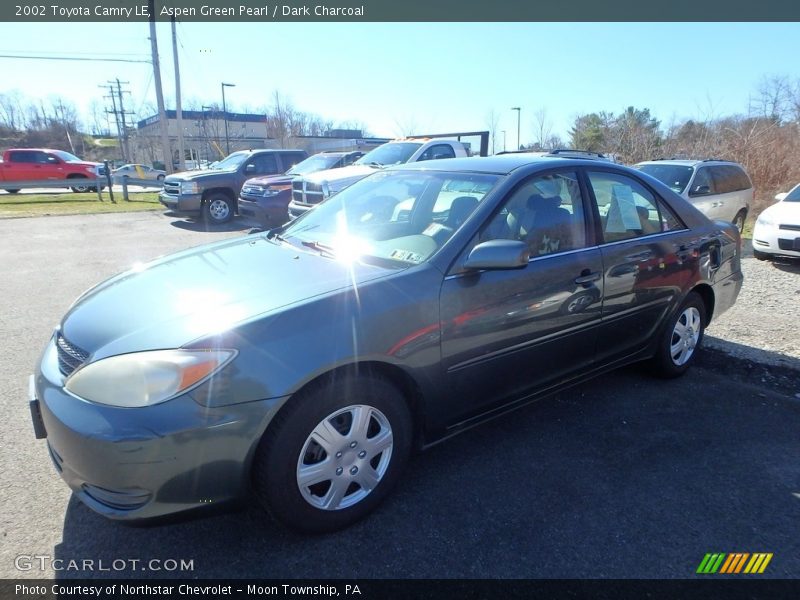 Aspen Green Pearl / Dark Charcoal 2002 Toyota Camry LE