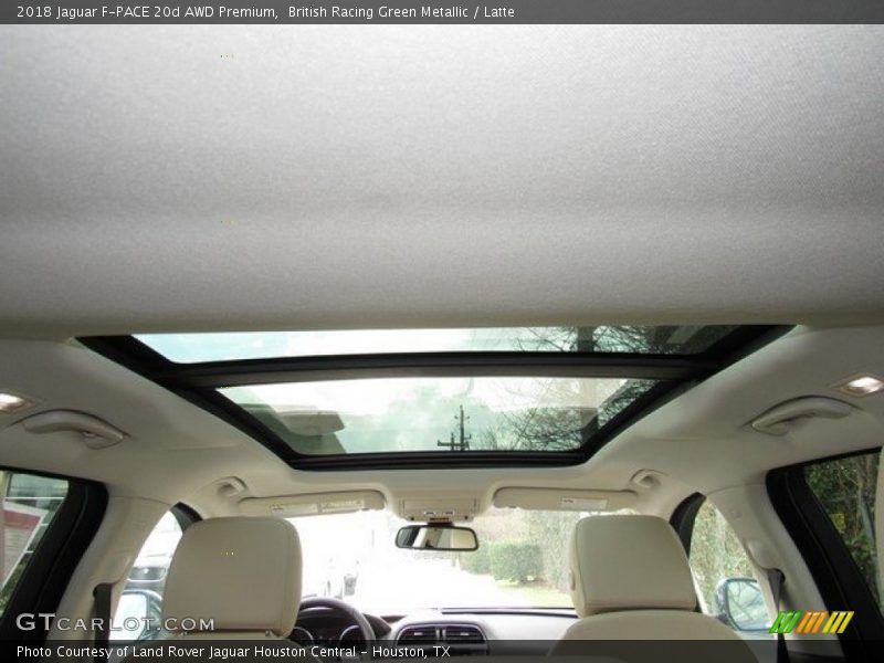 British Racing Green Metallic / Latte 2018 Jaguar F-PACE 20d AWD Premium