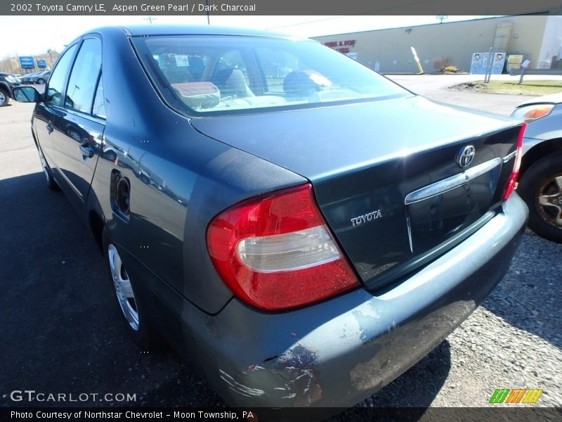 Aspen Green Pearl / Dark Charcoal 2002 Toyota Camry LE