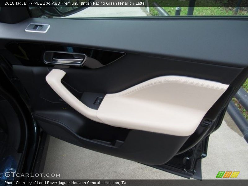 British Racing Green Metallic / Latte 2018 Jaguar F-PACE 20d AWD Premium
