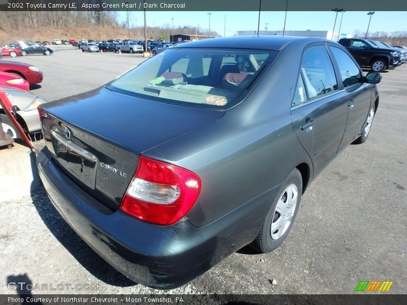 Aspen Green Pearl / Dark Charcoal 2002 Toyota Camry LE