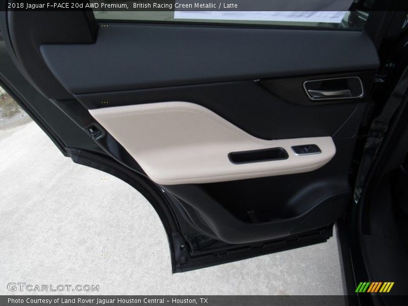 British Racing Green Metallic / Latte 2018 Jaguar F-PACE 20d AWD Premium