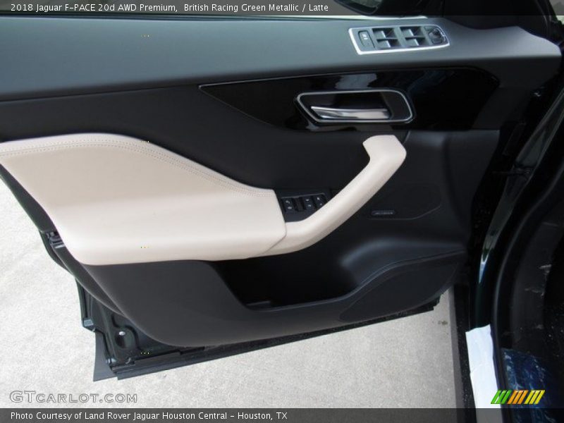 British Racing Green Metallic / Latte 2018 Jaguar F-PACE 20d AWD Premium