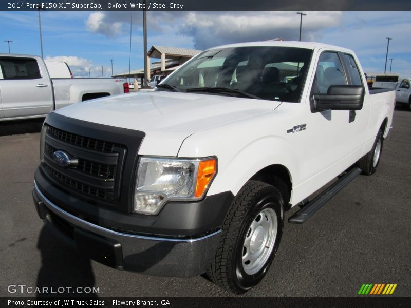 Oxford White / Steel Grey 2014 Ford F150 XLT SuperCab