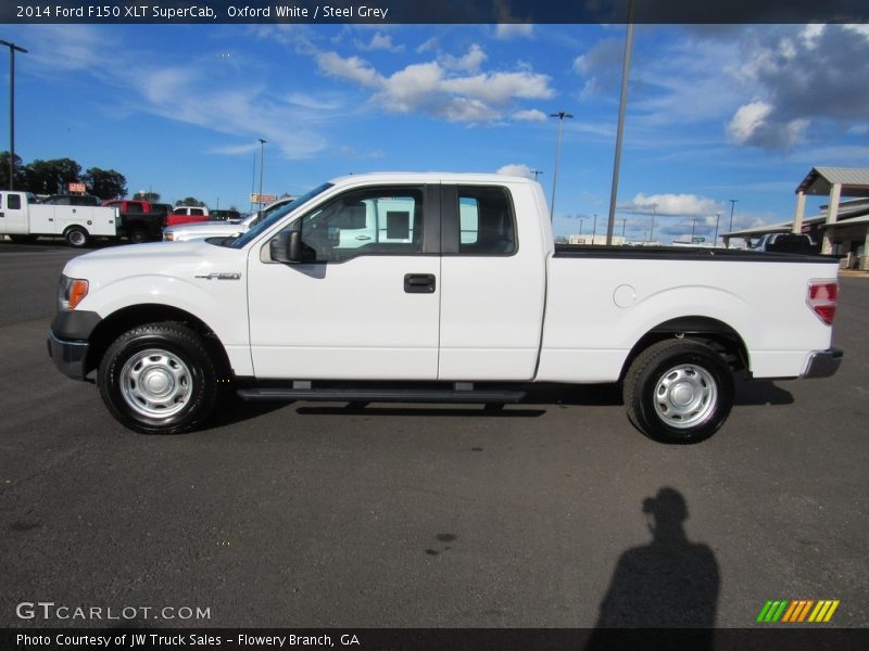 Oxford White / Steel Grey 2014 Ford F150 XLT SuperCab