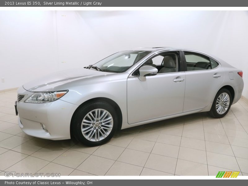 Silver Lining Metallic / Light Gray 2013 Lexus ES 350