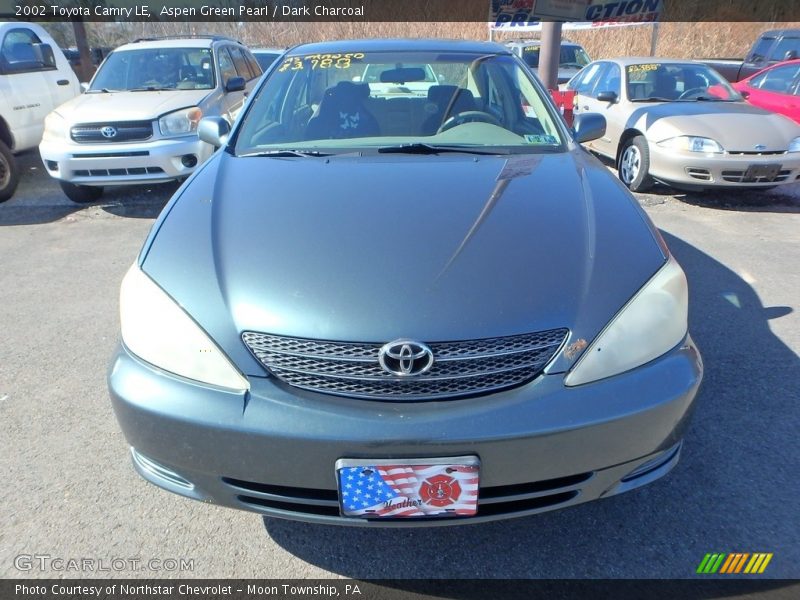 Aspen Green Pearl / Dark Charcoal 2002 Toyota Camry LE