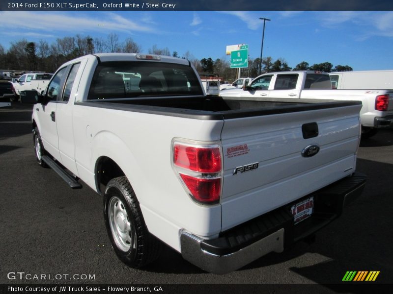 Oxford White / Steel Grey 2014 Ford F150 XLT SuperCab