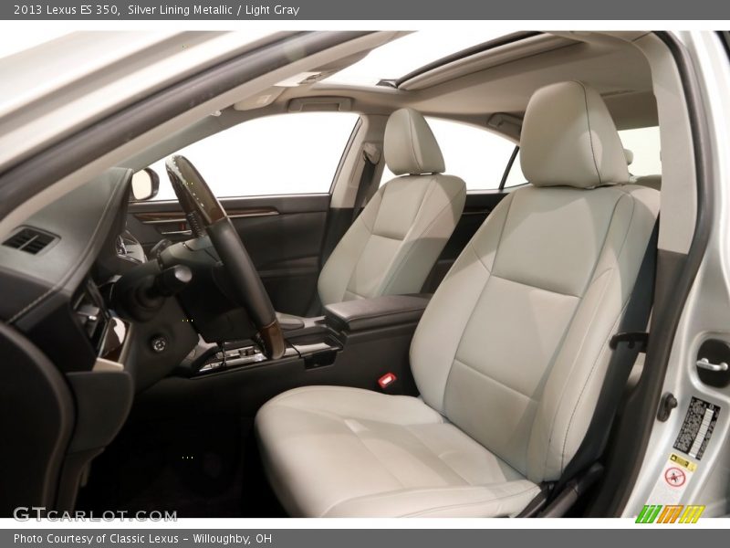 Silver Lining Metallic / Light Gray 2013 Lexus ES 350