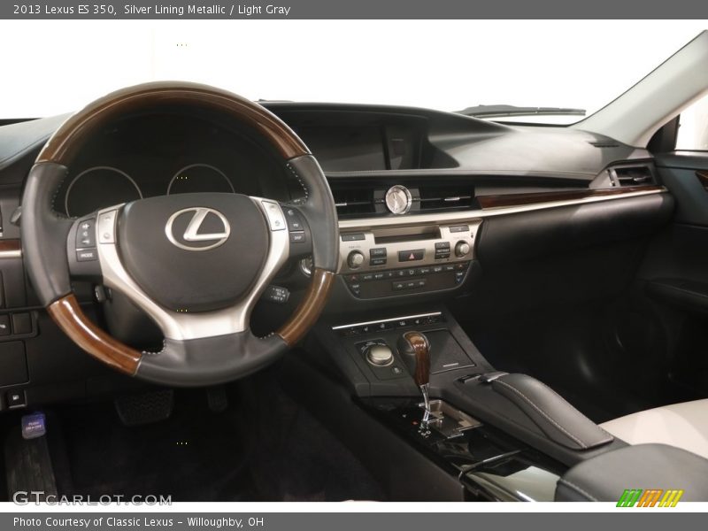 Silver Lining Metallic / Light Gray 2013 Lexus ES 350