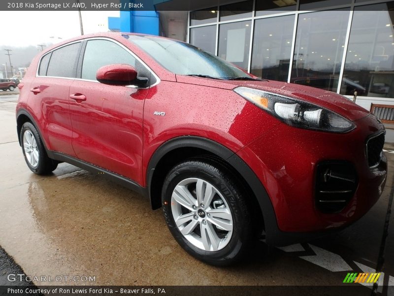 Hyper Red / Black 2018 Kia Sportage LX AWD