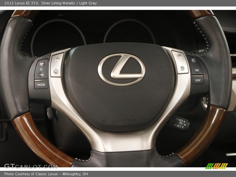 Silver Lining Metallic / Light Gray 2013 Lexus ES 350