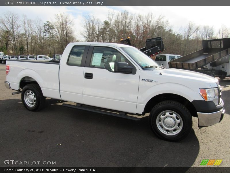 Oxford White / Steel Grey 2014 Ford F150 XLT SuperCab