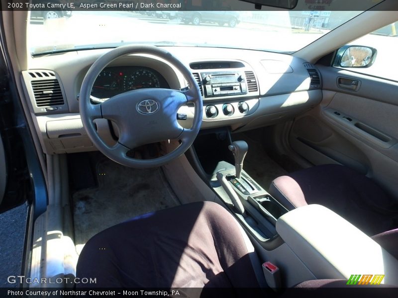 Aspen Green Pearl / Dark Charcoal 2002 Toyota Camry LE