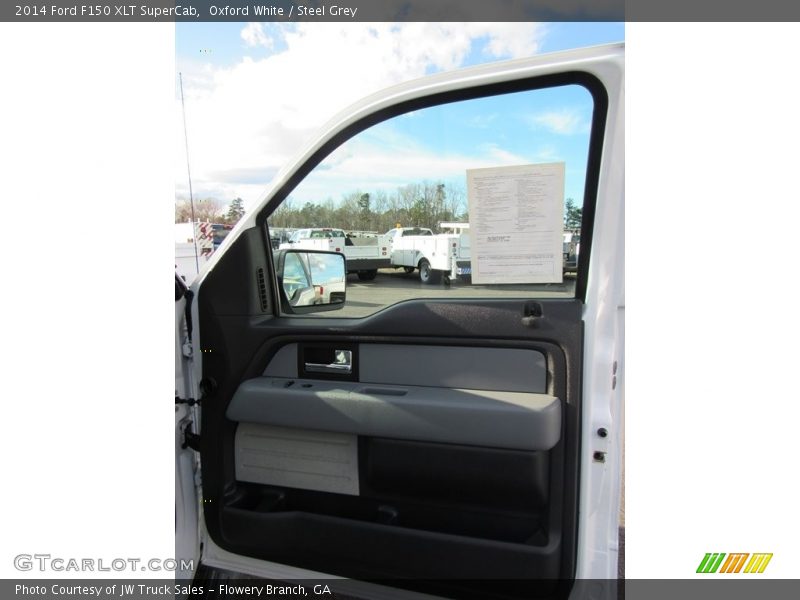 Oxford White / Steel Grey 2014 Ford F150 XLT SuperCab