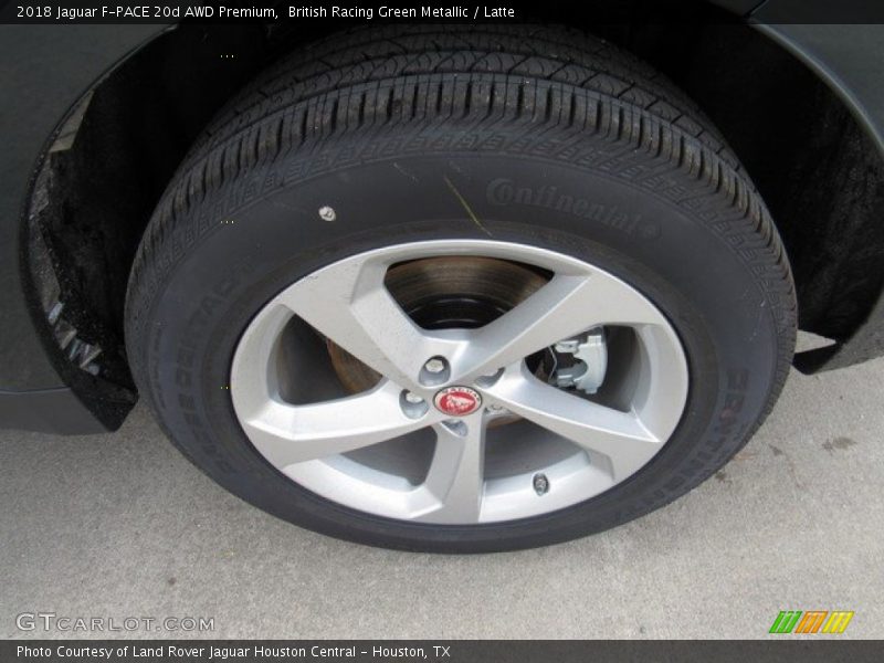 British Racing Green Metallic / Latte 2018 Jaguar F-PACE 20d AWD Premium
