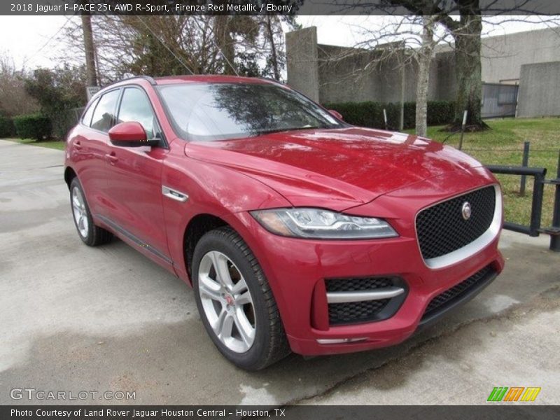 Firenze Red Metallic / Ebony 2018 Jaguar F-PACE 25t AWD R-Sport