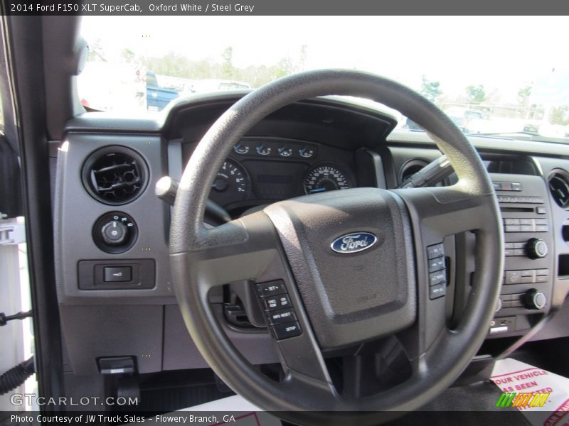 Oxford White / Steel Grey 2014 Ford F150 XLT SuperCab