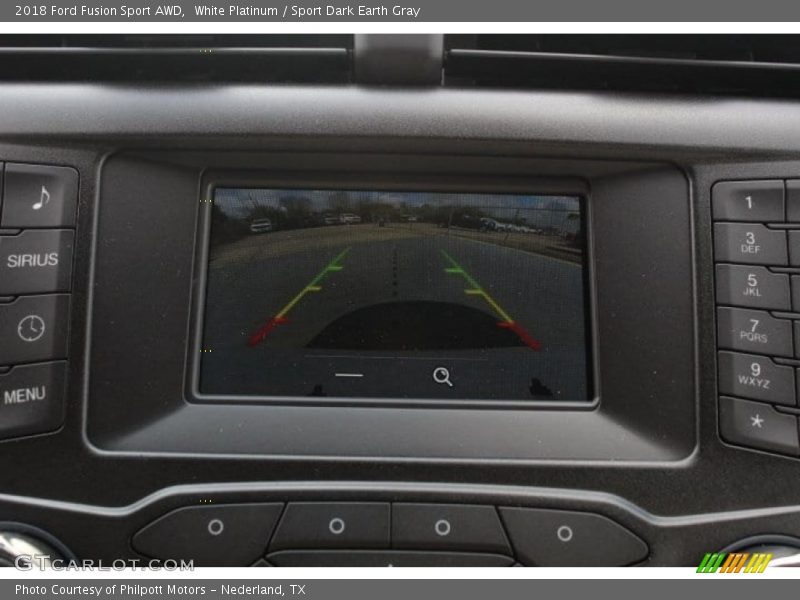 White Platinum / Sport Dark Earth Gray 2018 Ford Fusion Sport AWD