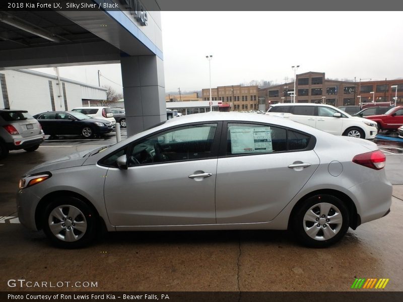 Silky Silver / Black 2018 Kia Forte LX