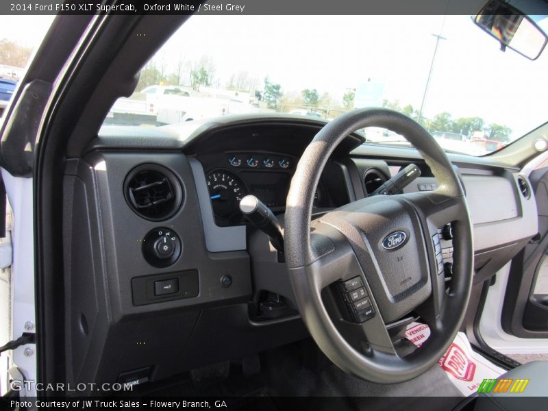 Oxford White / Steel Grey 2014 Ford F150 XLT SuperCab
