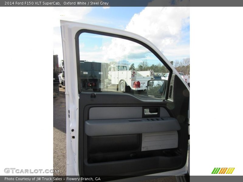Oxford White / Steel Grey 2014 Ford F150 XLT SuperCab