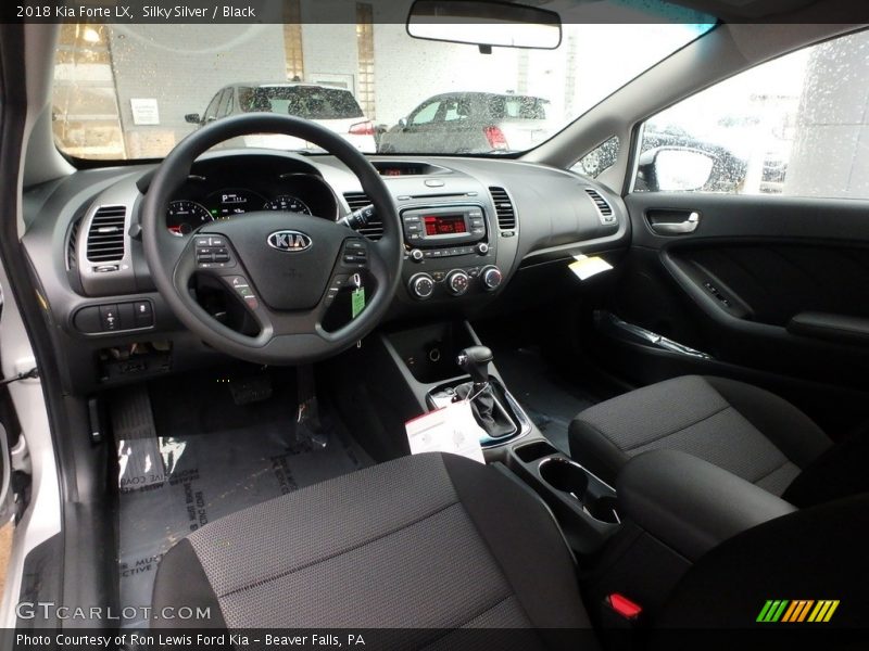 Silky Silver / Black 2018 Kia Forte LX