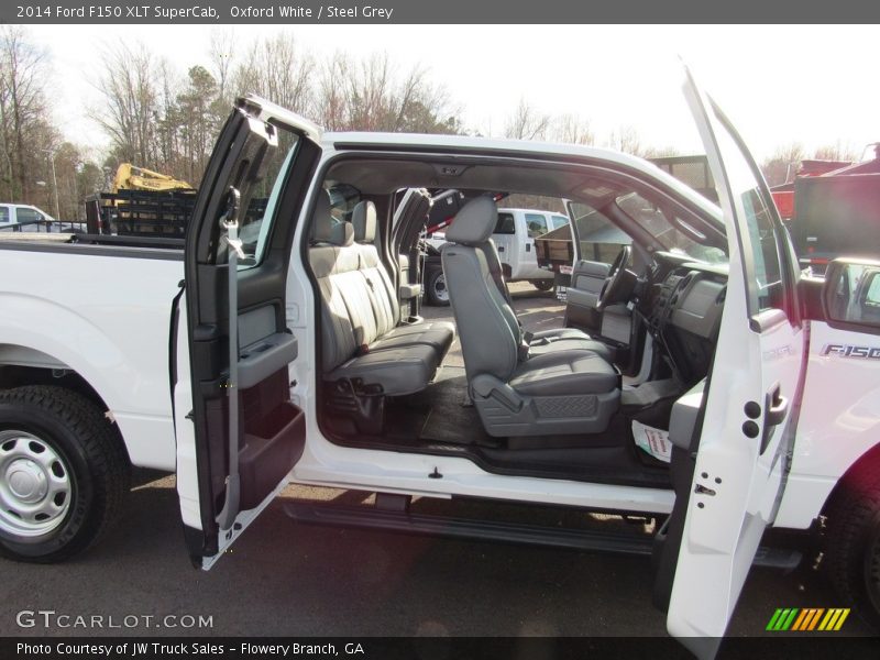 Oxford White / Steel Grey 2014 Ford F150 XLT SuperCab
