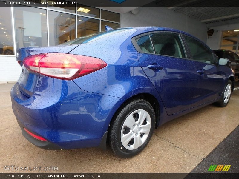 Deep Sea Blue / Black 2018 Kia Forte LX