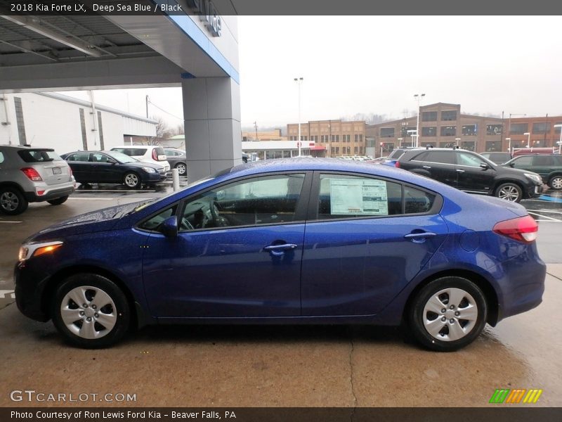 Deep Sea Blue / Black 2018 Kia Forte LX