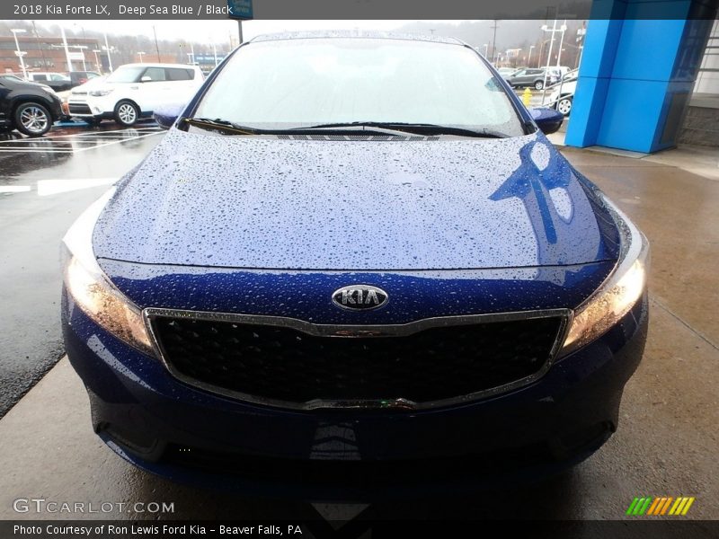 Deep Sea Blue / Black 2018 Kia Forte LX