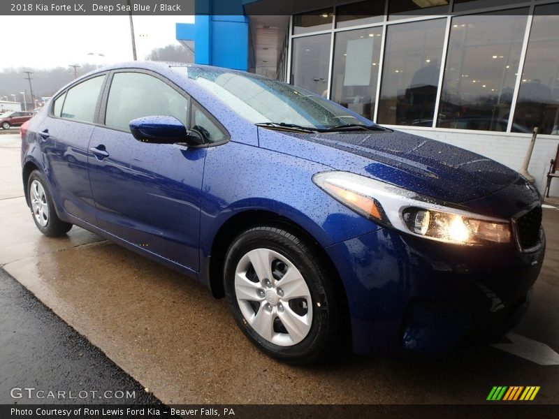 Deep Sea Blue / Black 2018 Kia Forte LX