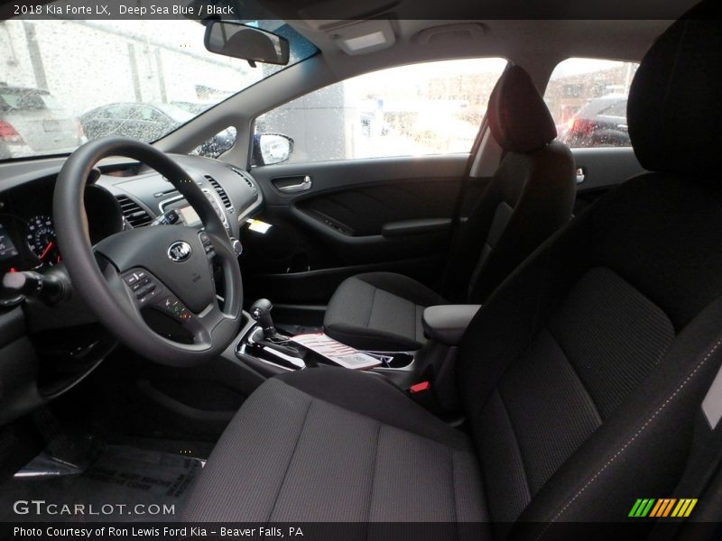 Deep Sea Blue / Black 2018 Kia Forte LX