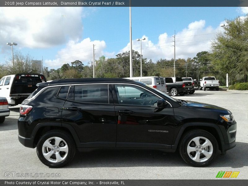 Diamond Black Crystal Pearl / Black 2018 Jeep Compass Latitude