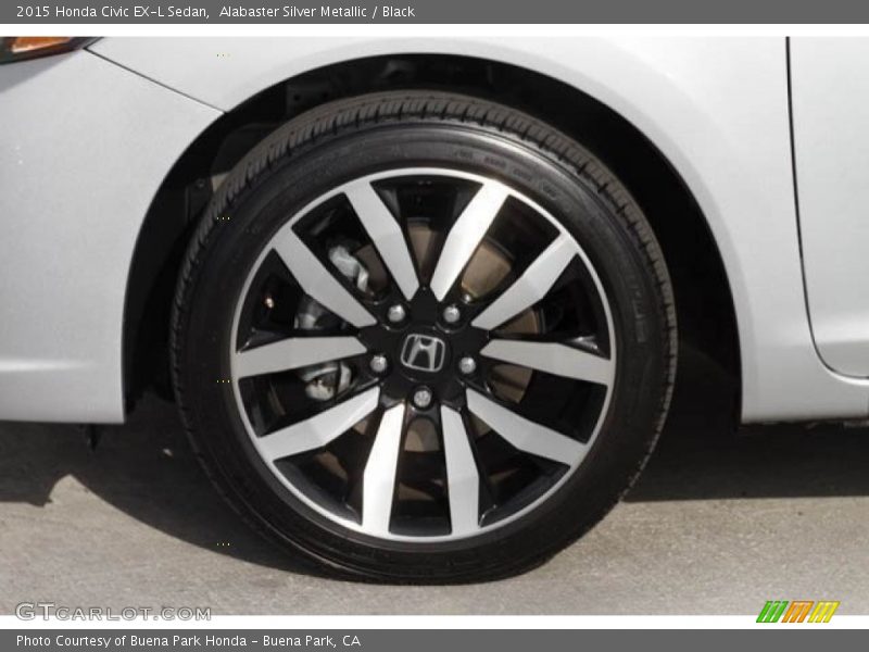 Alabaster Silver Metallic / Black 2015 Honda Civic EX-L Sedan
