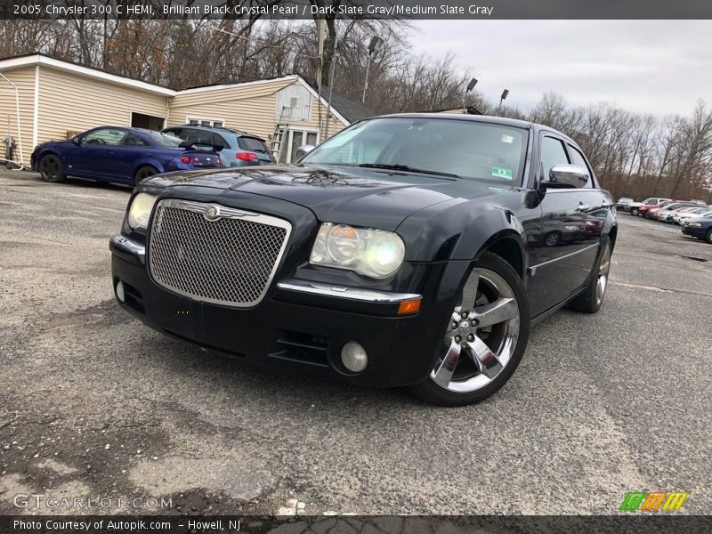 Brilliant Black Crystal Pearl / Dark Slate Gray/Medium Slate Gray 2005 Chrysler 300 C HEMI