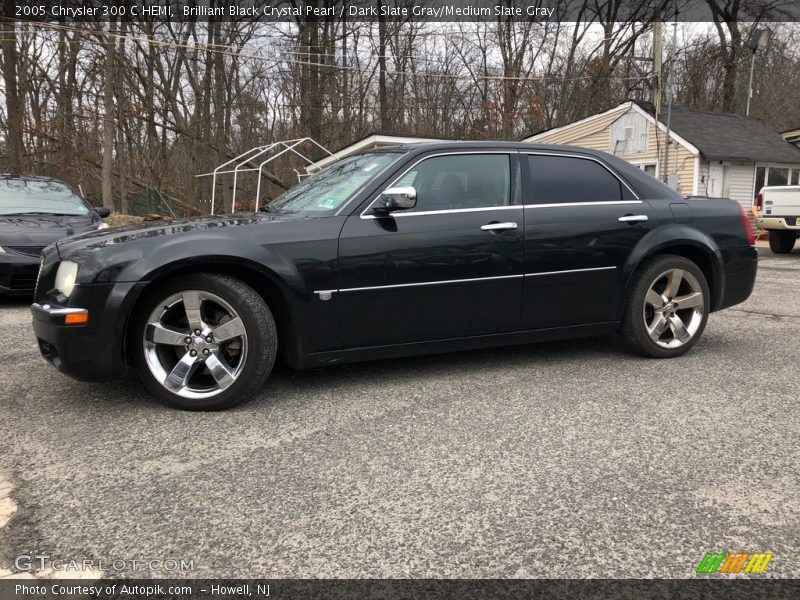 Brilliant Black Crystal Pearl / Dark Slate Gray/Medium Slate Gray 2005 Chrysler 300 C HEMI