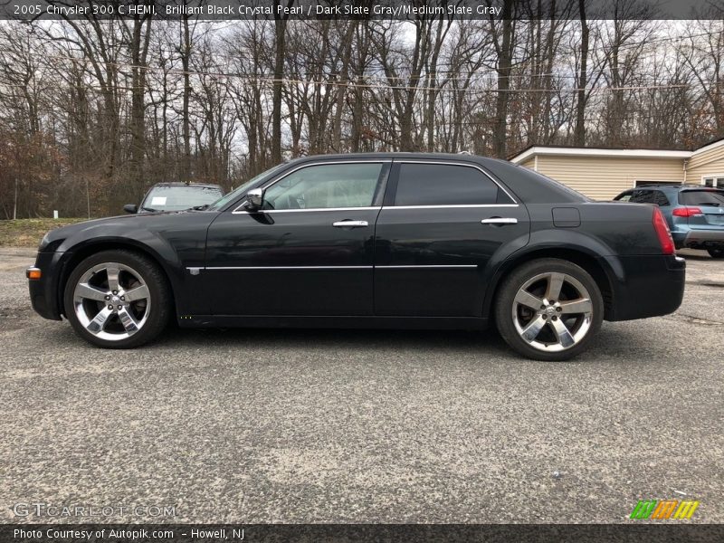 Brilliant Black Crystal Pearl / Dark Slate Gray/Medium Slate Gray 2005 Chrysler 300 C HEMI