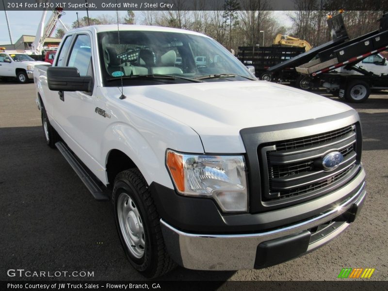 Oxford White / Steel Grey 2014 Ford F150 XLT SuperCab
