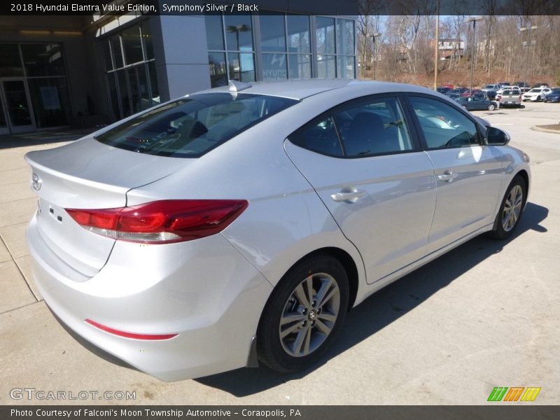 Symphony Silver / Black 2018 Hyundai Elantra Value Edition
