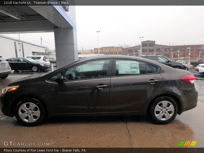 Titanium Bronze / Black 2018 Kia Forte LX