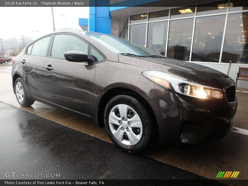 Titanium Bronze / Black 2018 Kia Forte LX