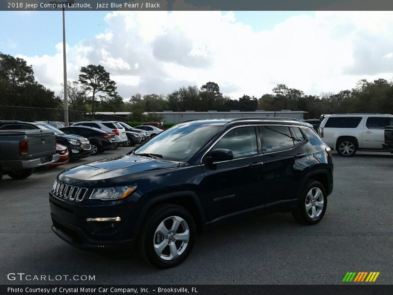 Jazz Blue Pearl / Black 2018 Jeep Compass Latitude