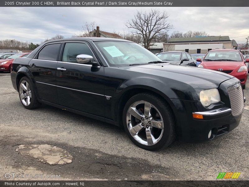 Brilliant Black Crystal Pearl / Dark Slate Gray/Medium Slate Gray 2005 Chrysler 300 C HEMI