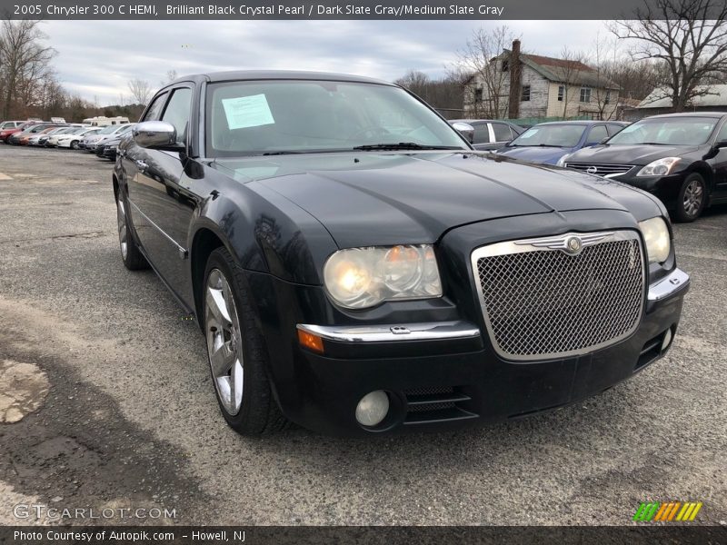 Brilliant Black Crystal Pearl / Dark Slate Gray/Medium Slate Gray 2005 Chrysler 300 C HEMI