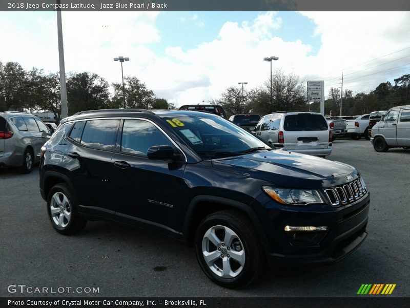 Jazz Blue Pearl / Black 2018 Jeep Compass Latitude