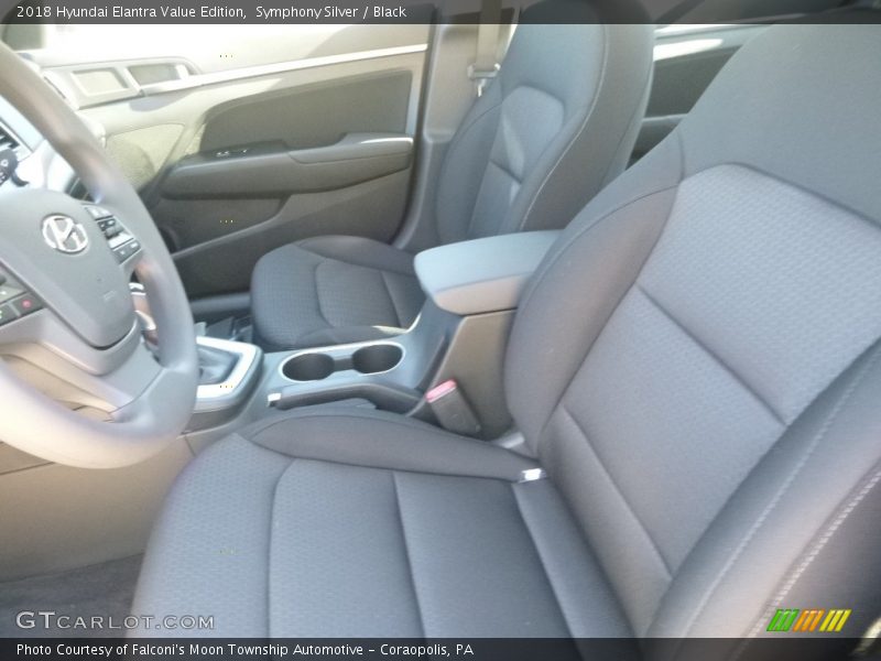Symphony Silver / Black 2018 Hyundai Elantra Value Edition