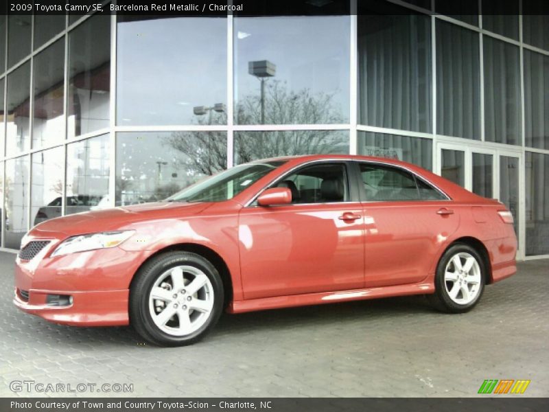 Barcelona Red Metallic / Charcoal 2009 Toyota Camry SE