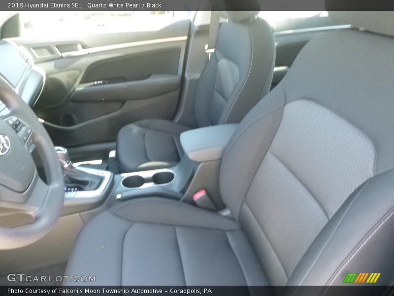 Quartz White Pearl / Black 2018 Hyundai Elantra SEL