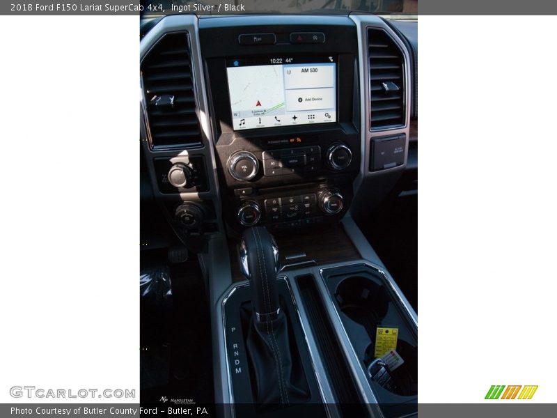 Ingot Silver / Black 2018 Ford F150 Lariat SuperCab 4x4
